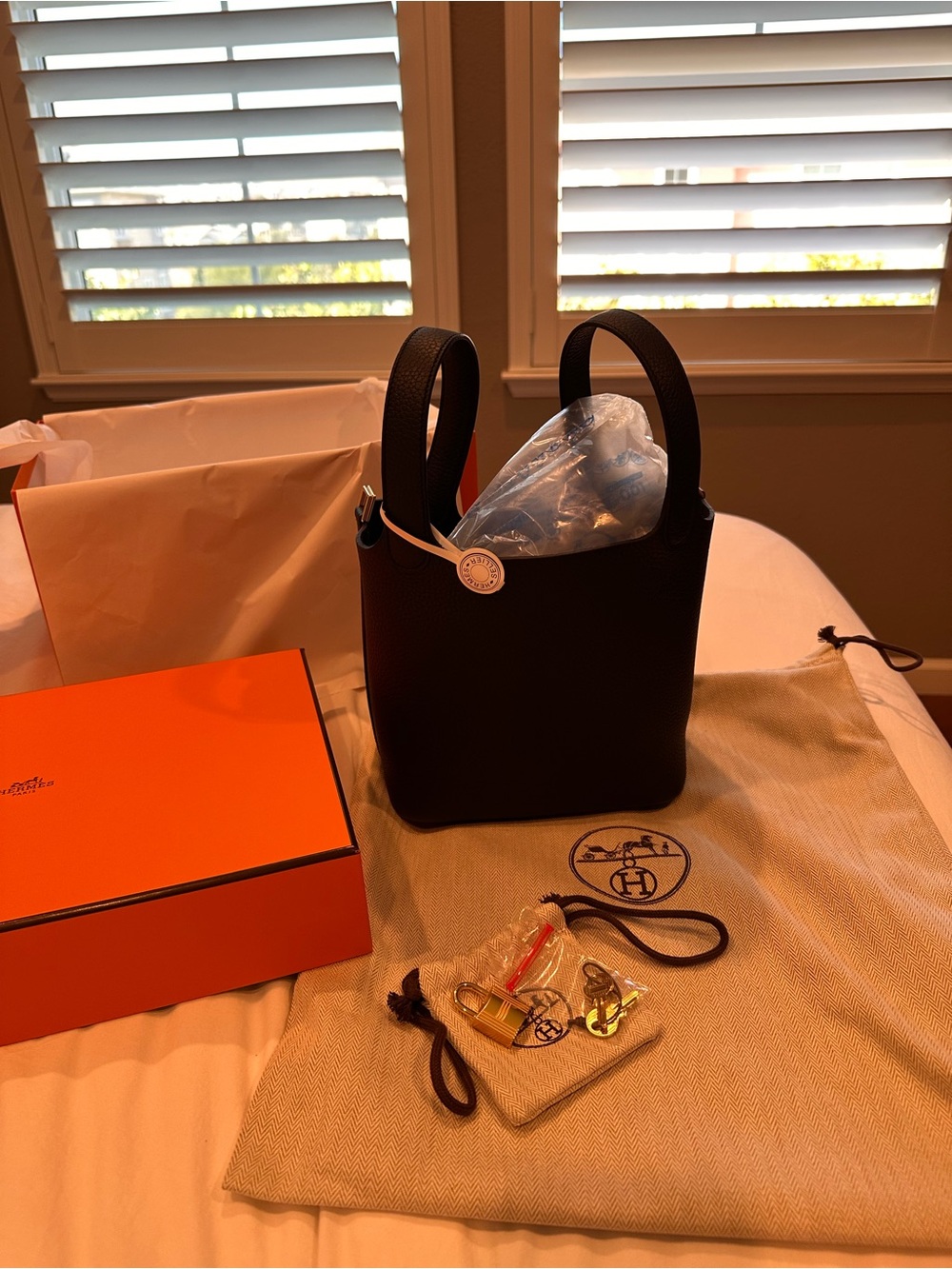 BNWT Hermès Black Picotin Tote with Gold-Tone Hardware FULL SET 2026